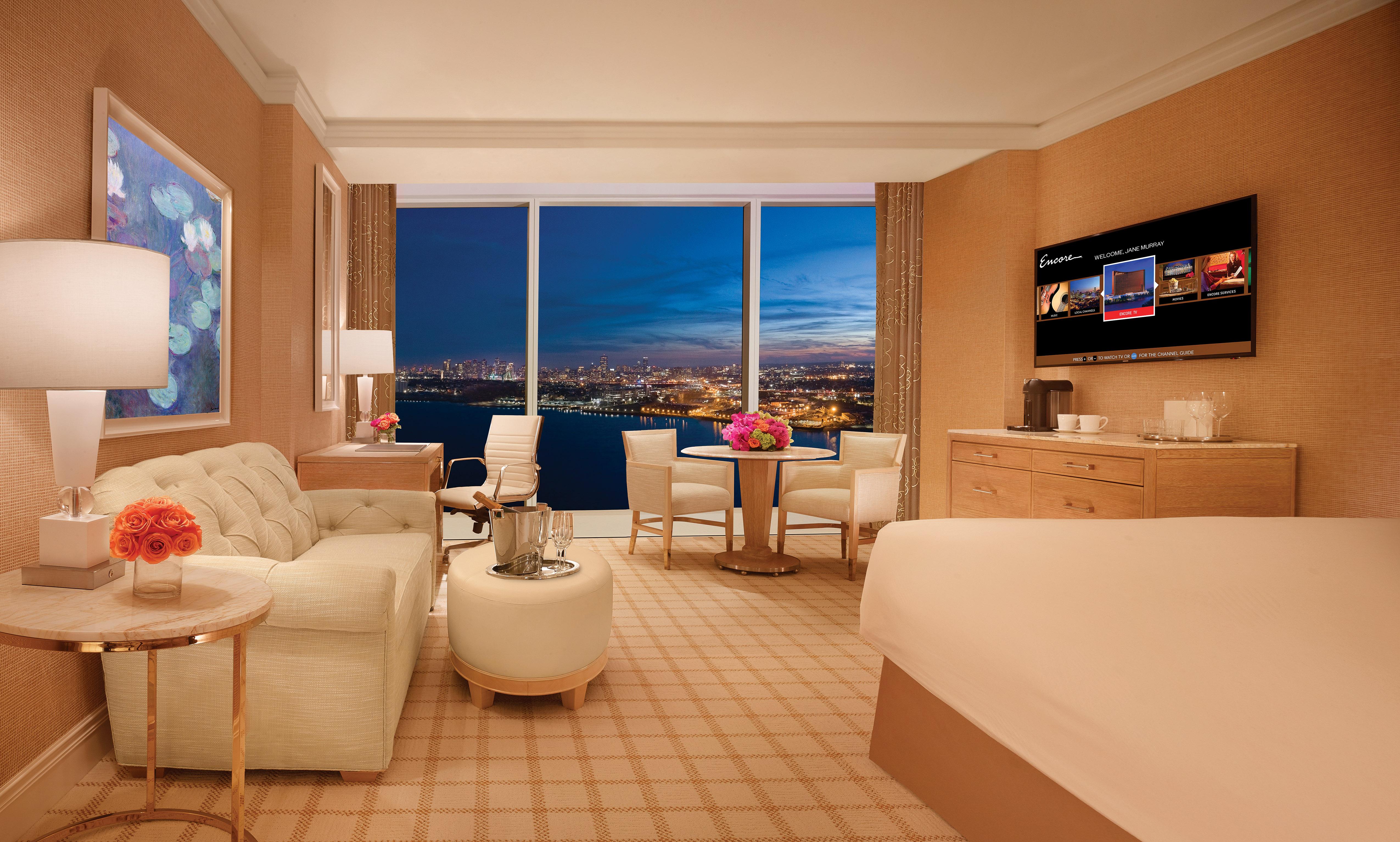 Encore Boston Harbor Everett Exterior foto A guest room at Encore