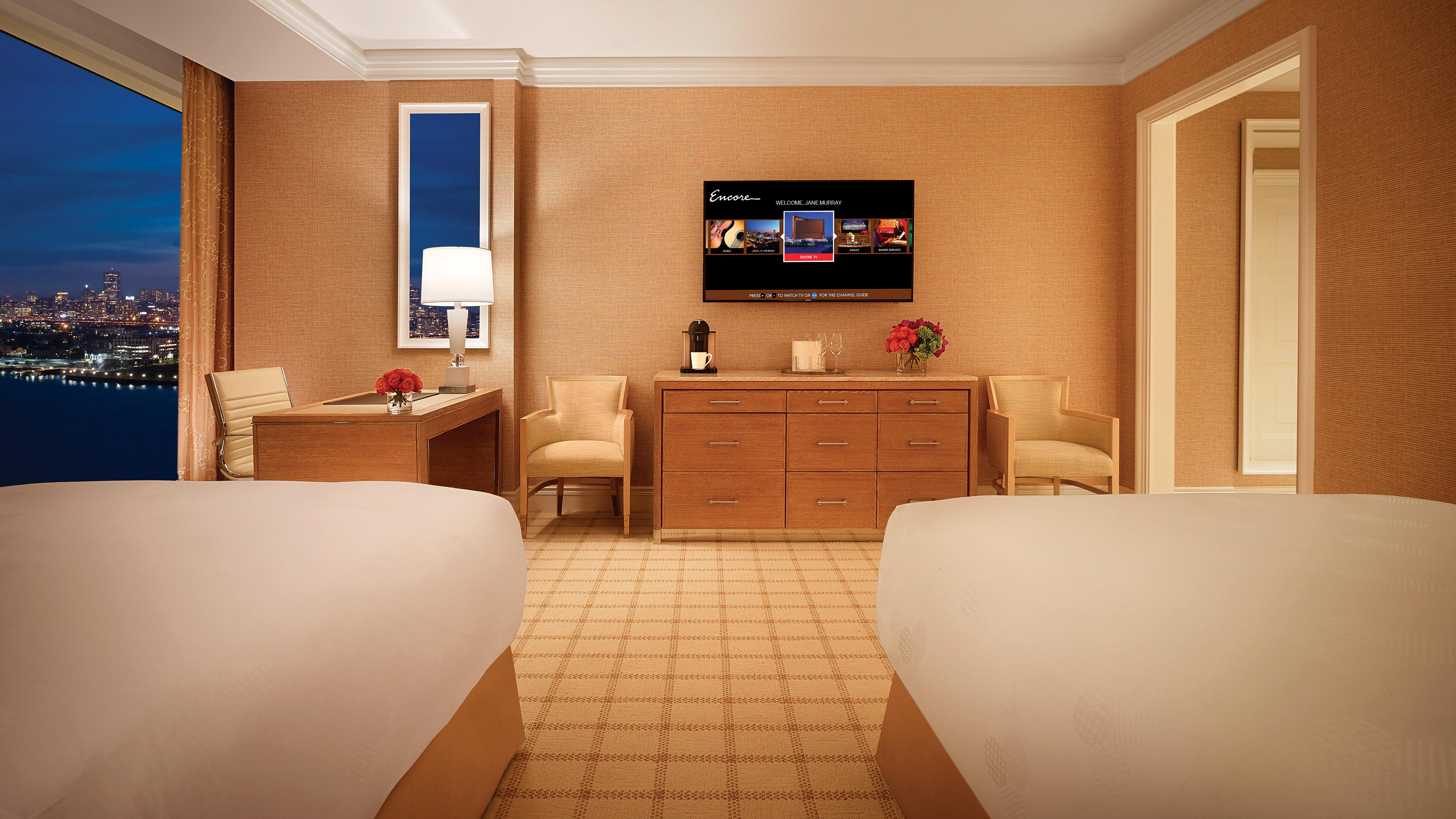 Encore Boston Harbor Everett Exterior foto A guest room at Encore